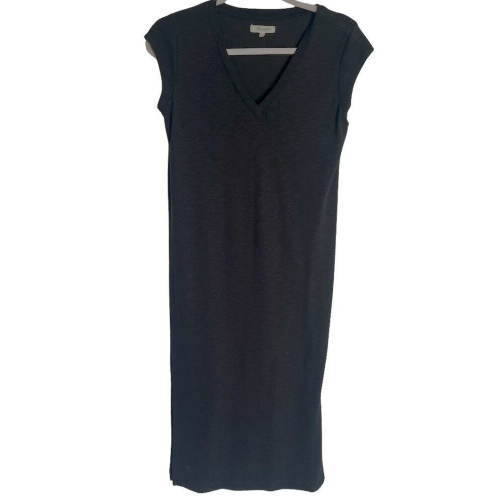 Madewell Black Cotton Jersey Dress